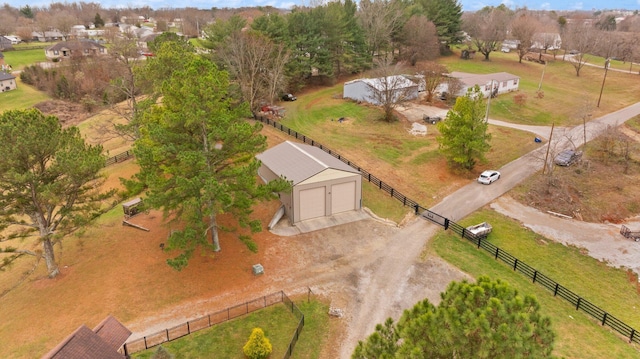 drone / aerial view featuring a rural view