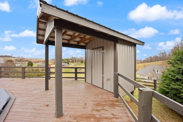 view of deck