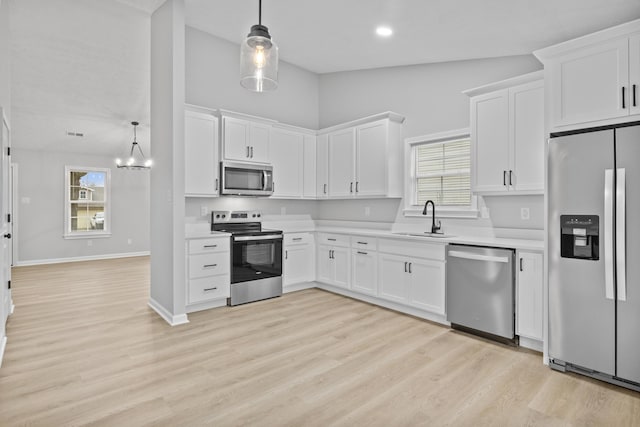 kitchen featuring white cabinetry, sink, and stainless steel appliances