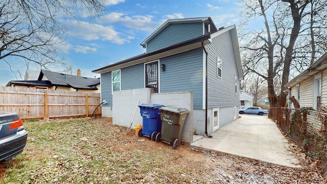 view of rear view of property