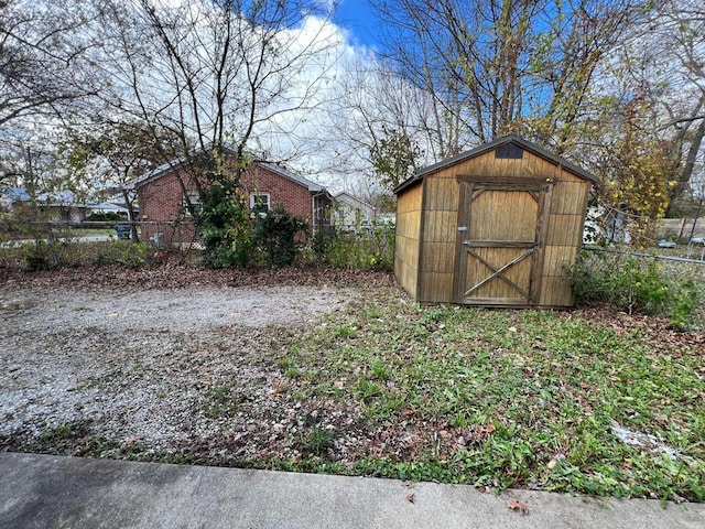 view of outbuilding