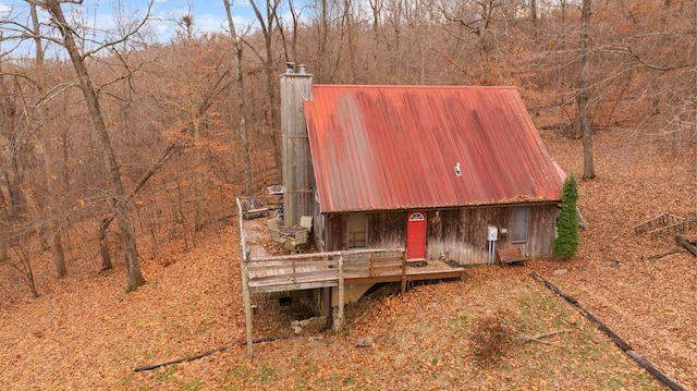 exterior space with a deck