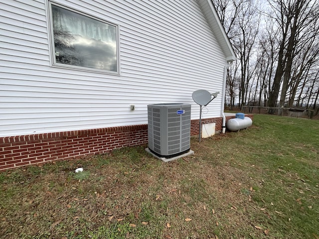 exterior details featuring central AC unit