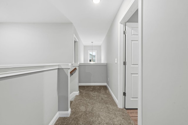 hall featuring carpet