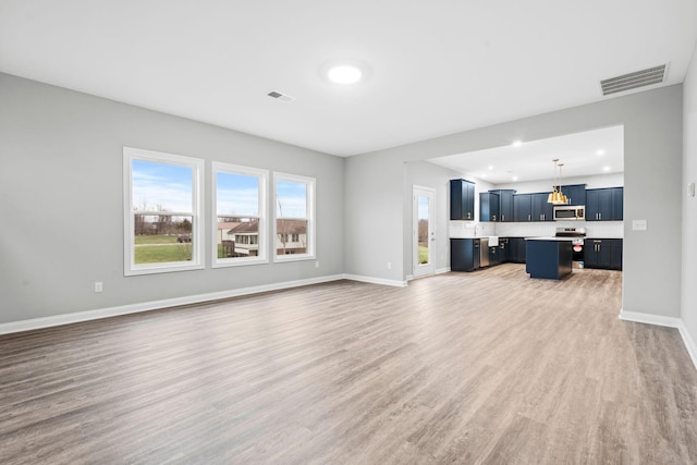 living room featuring wood-type flooring