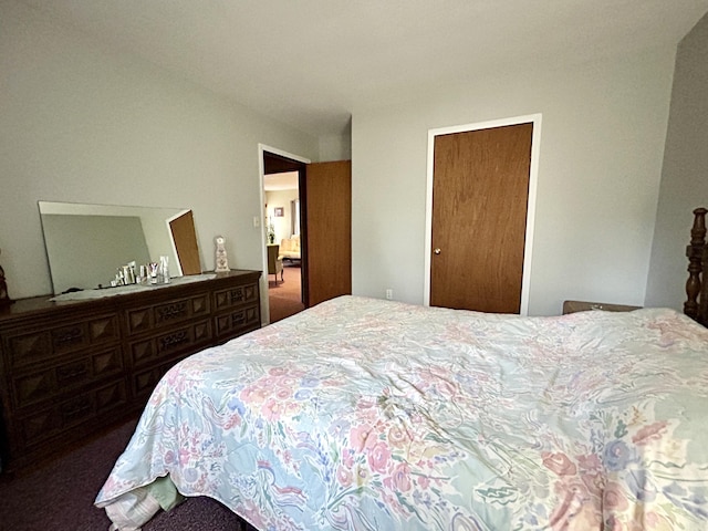 bedroom featuring carpet flooring