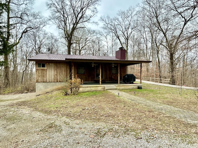 view of front facade with covered porch