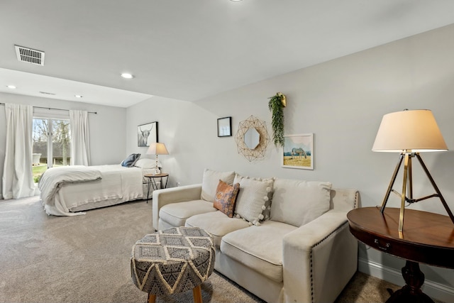 bedroom featuring carpet flooring