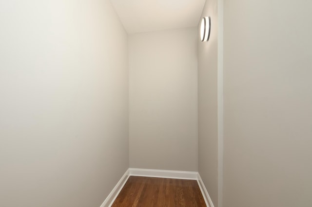 interior space featuring dark hardwood / wood-style flooring