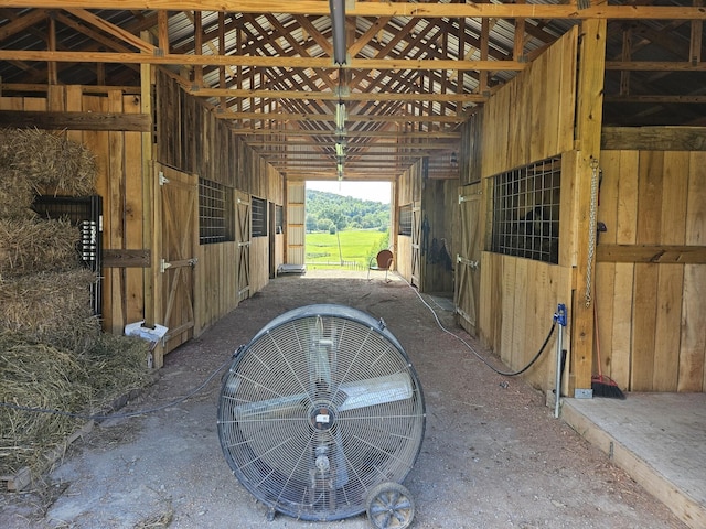 view of stable