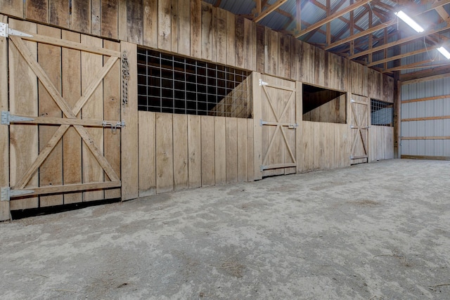 view of horse barn