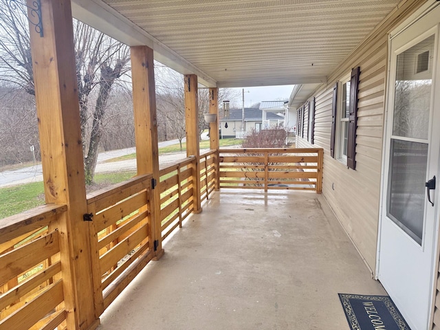 view of patio with covered porch