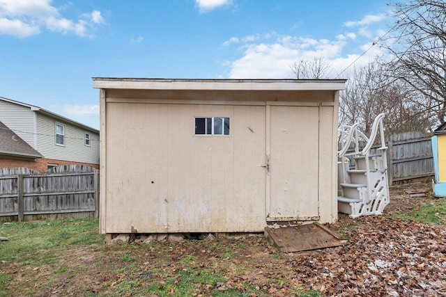 view of outbuilding