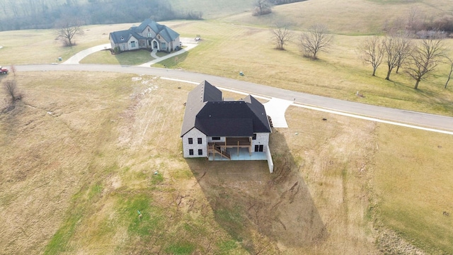 bird's eye view featuring a rural view