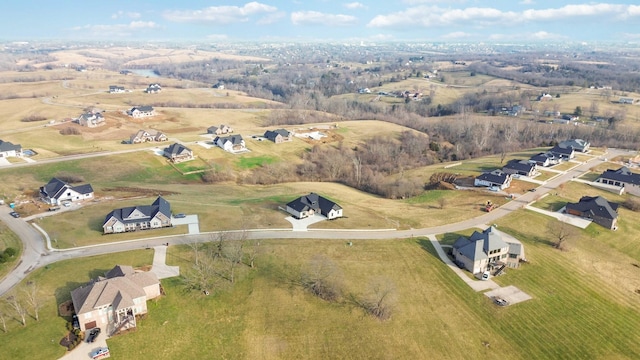 drone / aerial view featuring a rural view