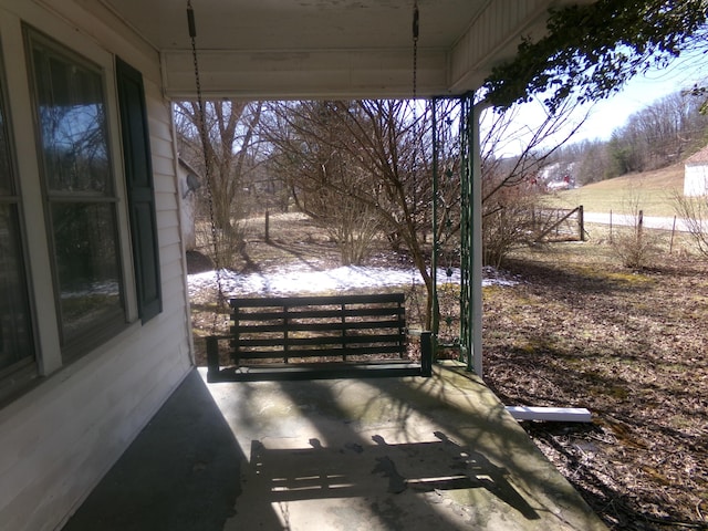 view of patio / terrace with fence