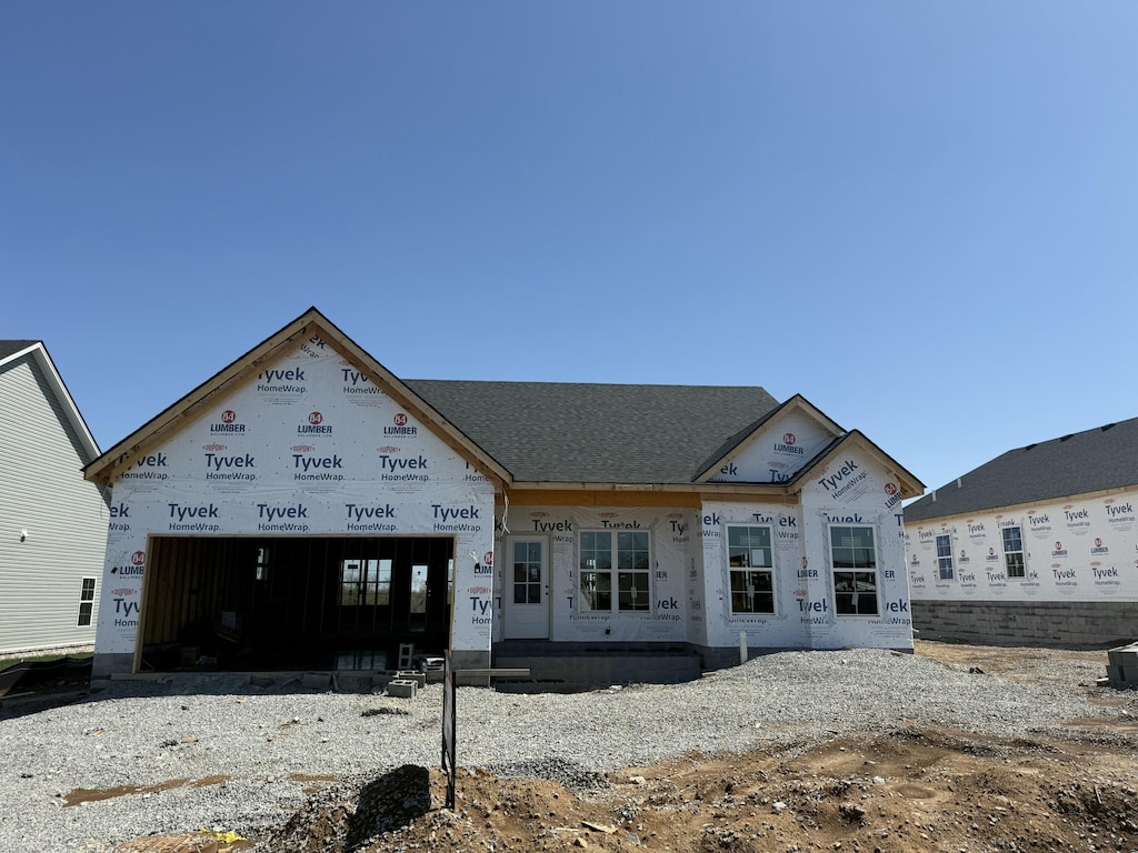 view of front of home with an attached garage