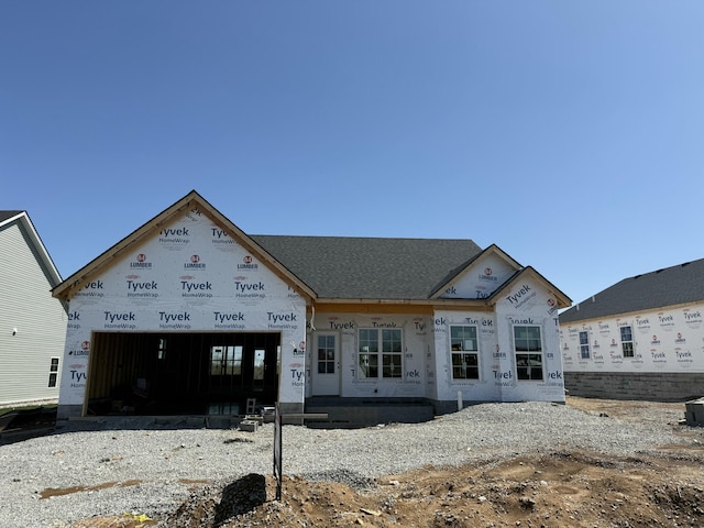 view of front of home with an attached garage