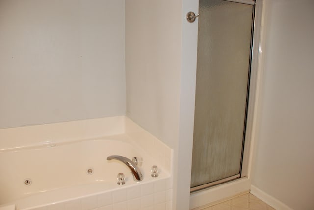 bathroom with independent shower and bath