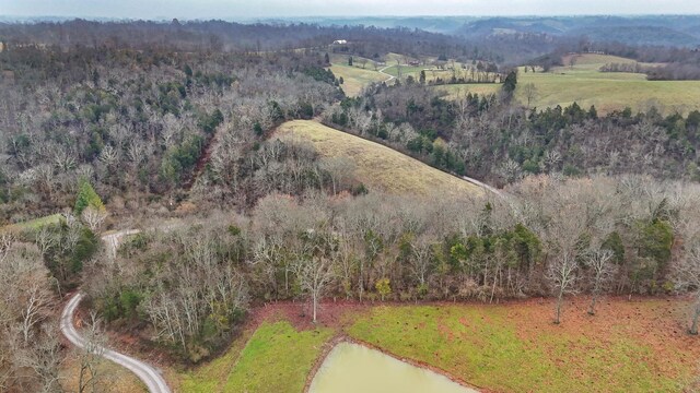 aerial view featuring a rural view