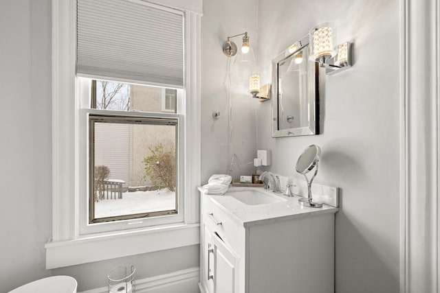 bathroom with vanity