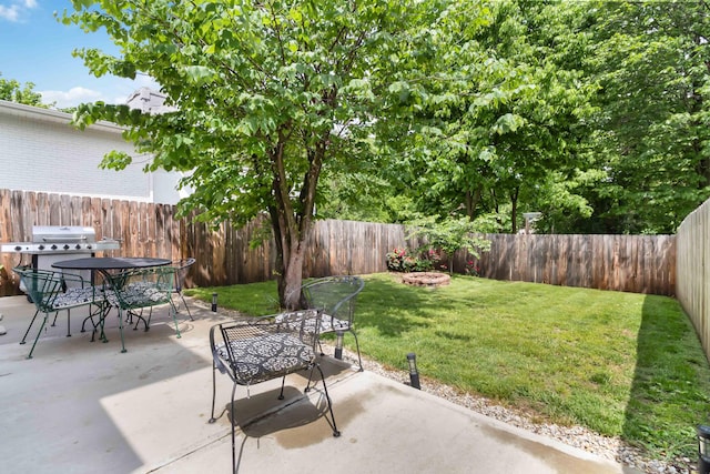 424 S 4th St, Danville, KY 40422 - view of patio / terrace with outdoor dining space and grilling area