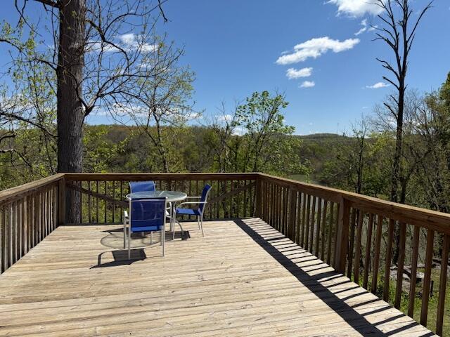 430 Lost Lodge Rd, Somerset, KY 42501 - wooden terrace with a wooded view
