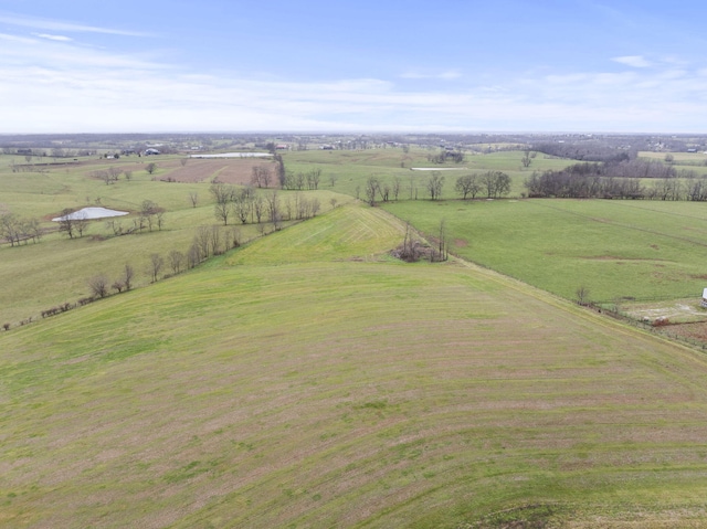 drone / aerial view featuring a rural view