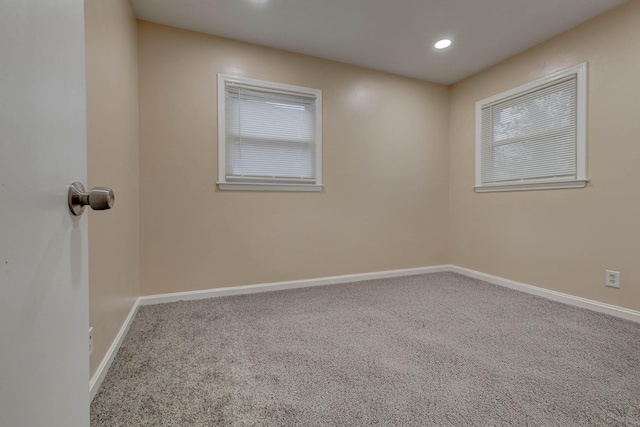 view of carpeted empty room