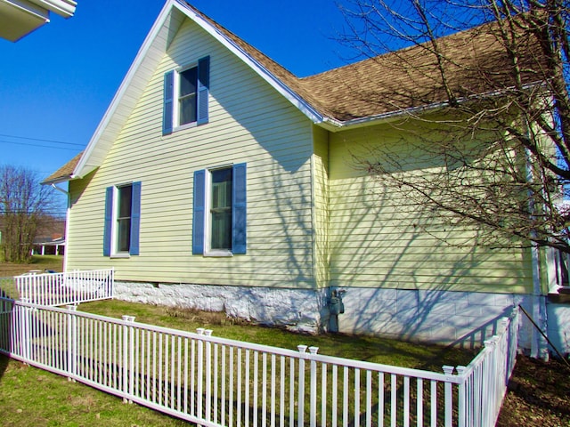 view of side of property