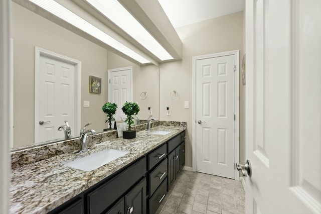 bathroom with vanity