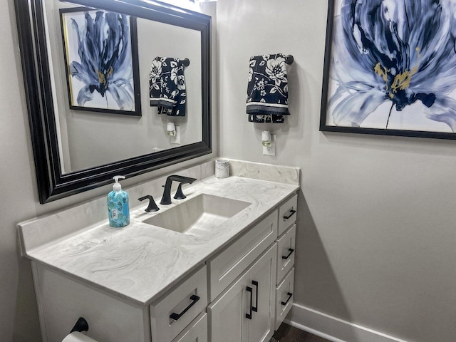 bathroom featuring vanity