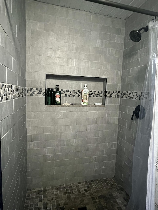 bathroom with walk in shower