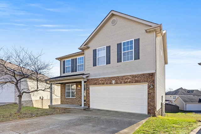 view of front of house featuring a garage