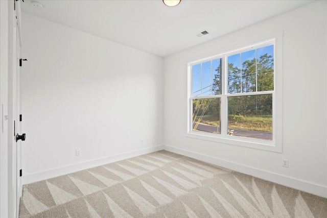 view of carpeted empty room