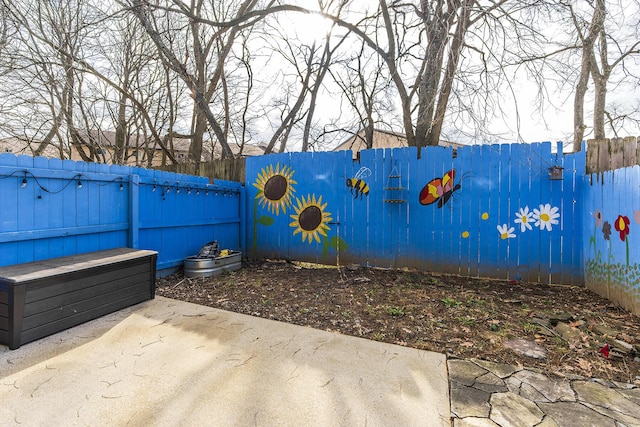 view of patio / terrace featuring a fenced backyard