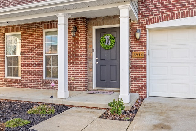 entrance to property with a porch