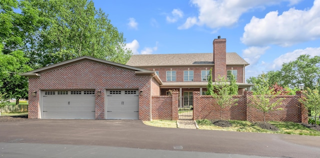 view of front of house featuring a garage