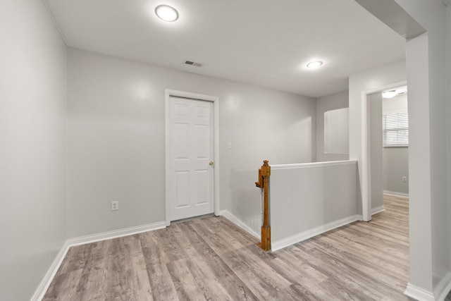 interior space featuring light hardwood / wood-style flooring