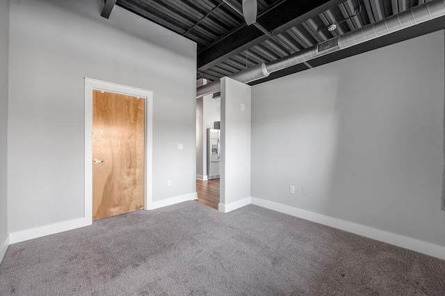 interior space featuring carpet floors