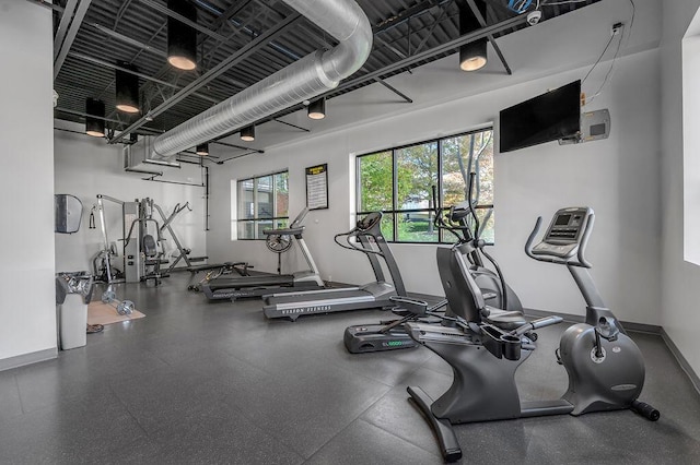 view of exercise room