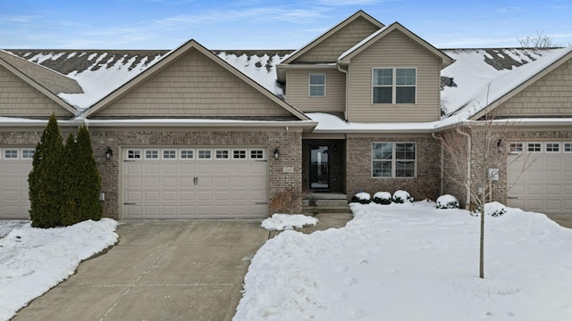 craftsman-style house with a garage