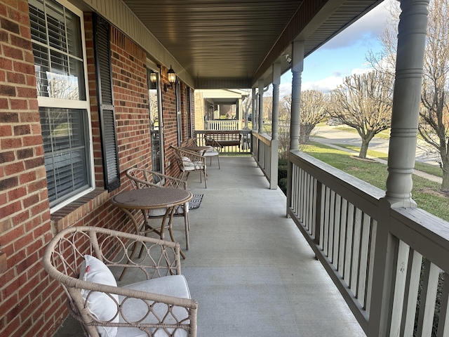 view of patio / terrace with covered porch