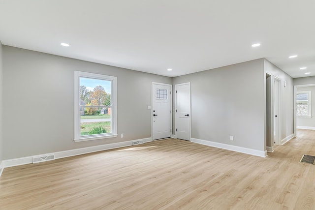 entryway featuring light hardwood / wood-style flooring