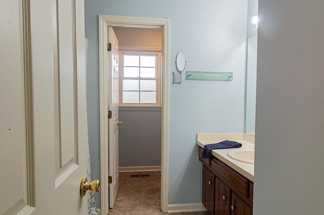 bathroom with vanity