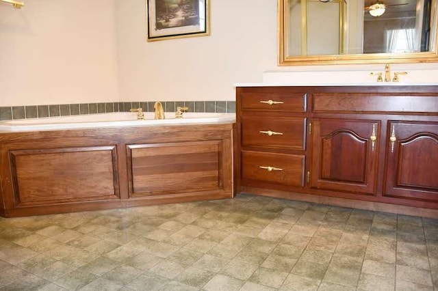 bathroom with vanity