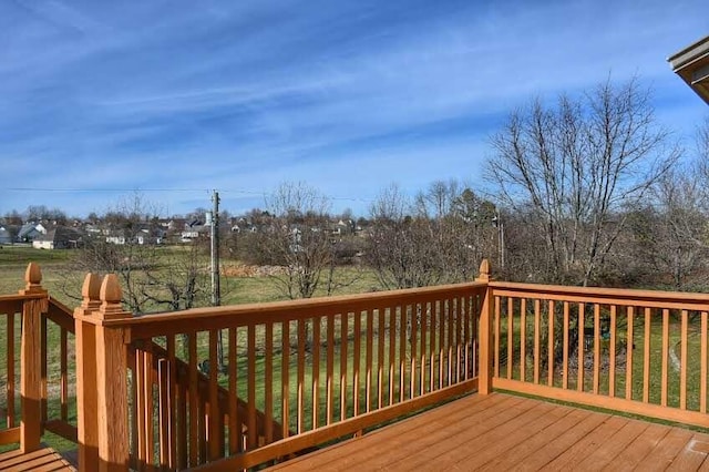 781 E Lexington St, Harrodsburg, KY 40330 - view of wooden deck