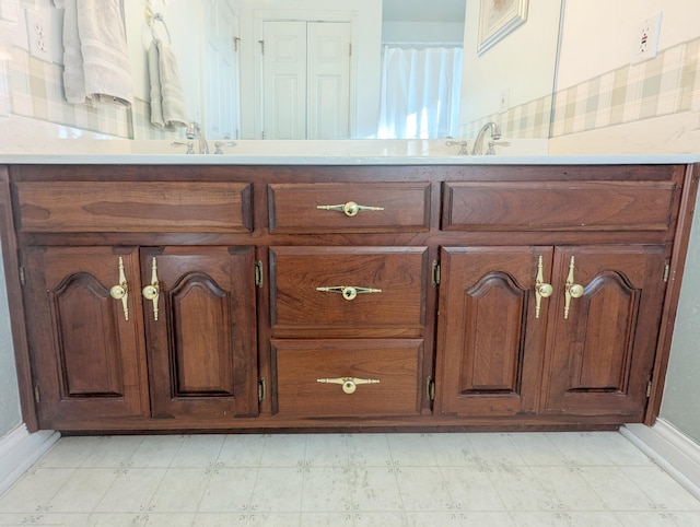 bathroom featuring vanity