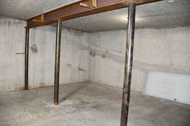 view of basement