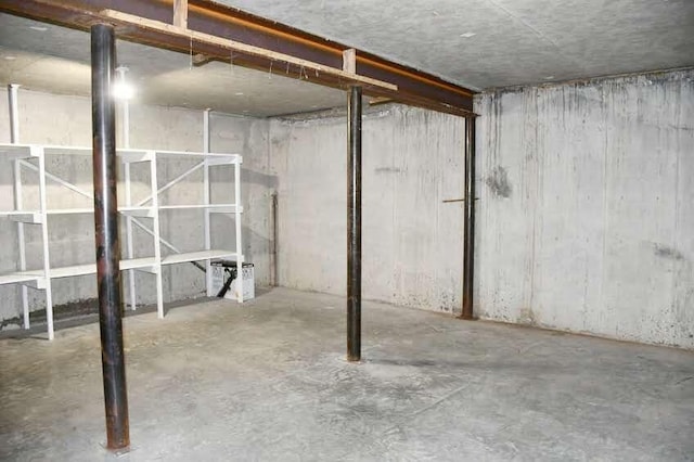 view of basement